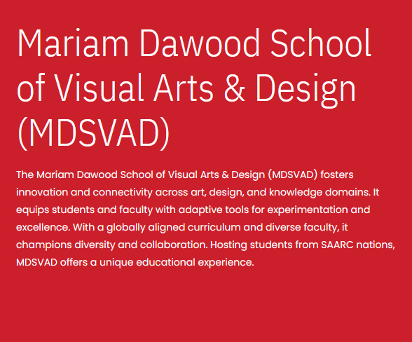 Mariam Dawood School of Visual Arts & Design at Beaconhouse National University