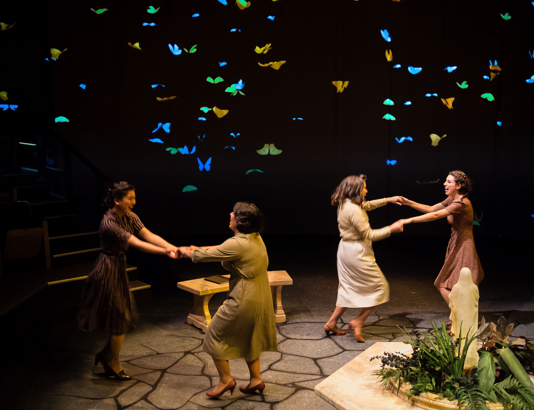 In the Time of the Butterflies, Scene 1, 2017, Rommel Tuazon, Playwright’s Theater, CSUS. Photo: Rik Keller