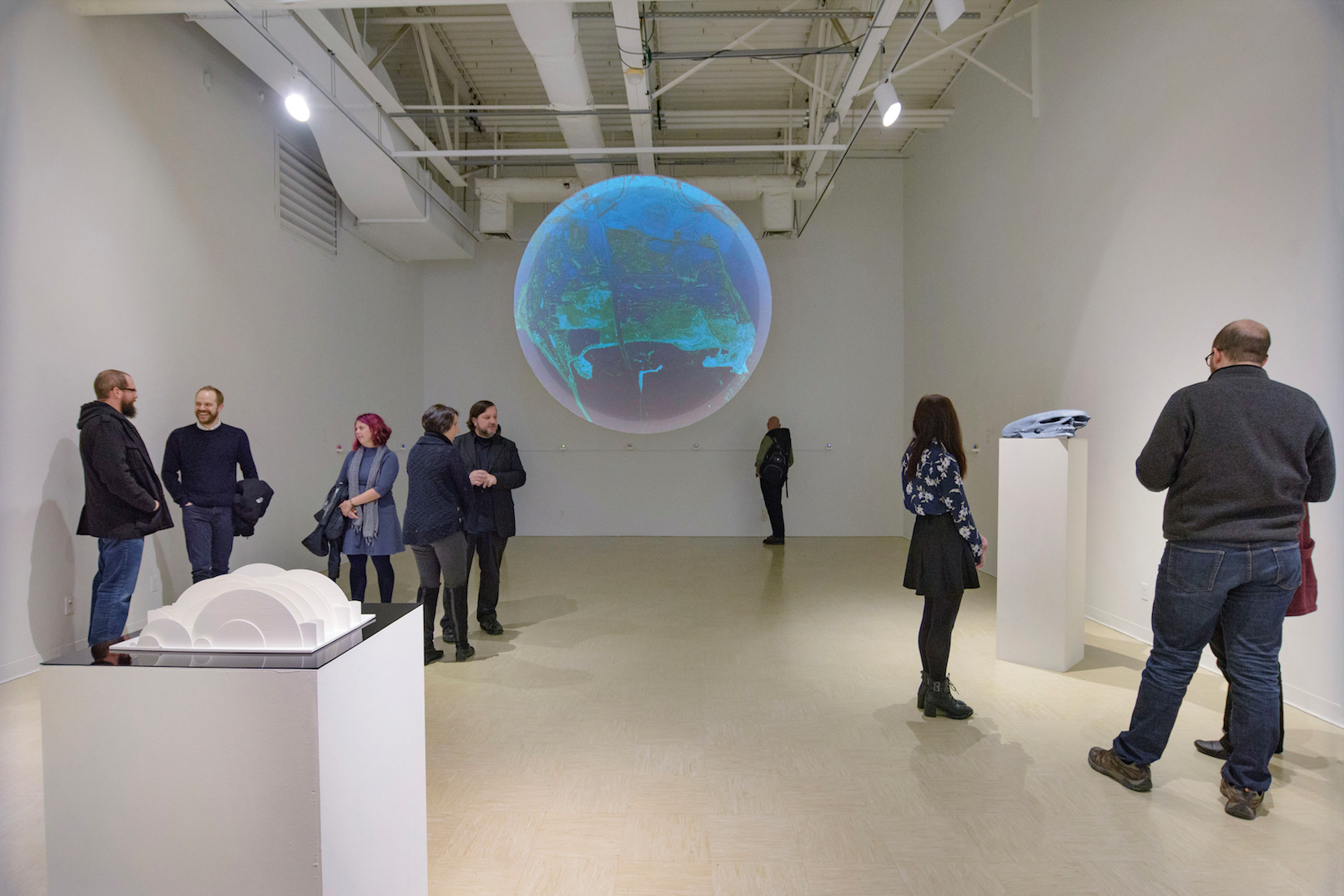 Undertow, 2017, Rachel Clarke, installed at Emily Davis Gallery, The University of Akron